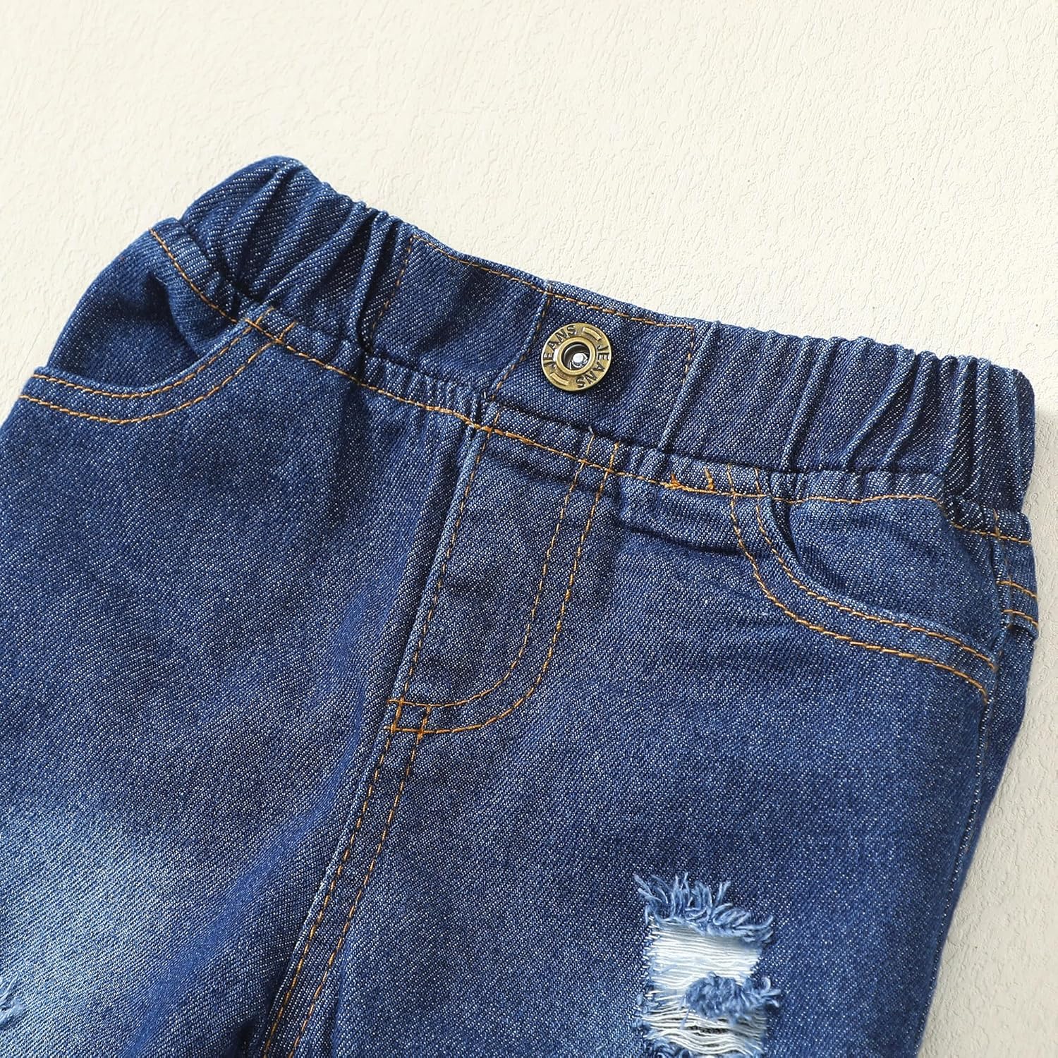 Cotton-Ripped Toddler Boys Clothing Set